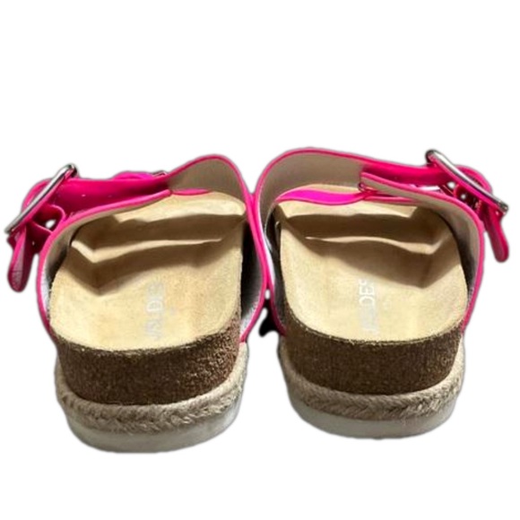 J Slides Women’s Pink Double Strap Sandals Size 8 EUC - Picture 8 of 14